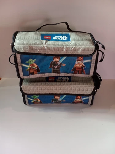 Lego Star Wars Battle Bridge Zip Bin Storage Carry Toy Case Play Mat Lot Of 2