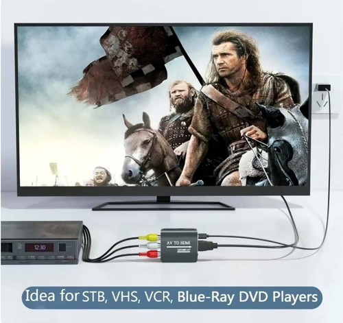 Adaptateur RCA vers HDMI Convertisseur vidéo AV vers HDMI 1080P - Zdjęcie 6 z 6