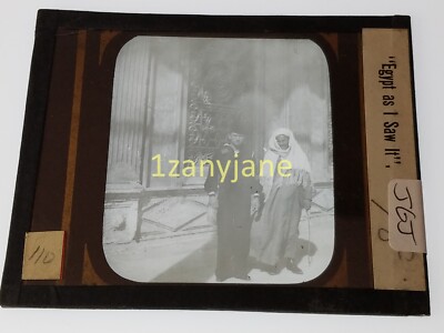 JGJ HISTORIC Magic Lantern GLASS Slide 110 EGYPT AS I SAW IT EEEEE