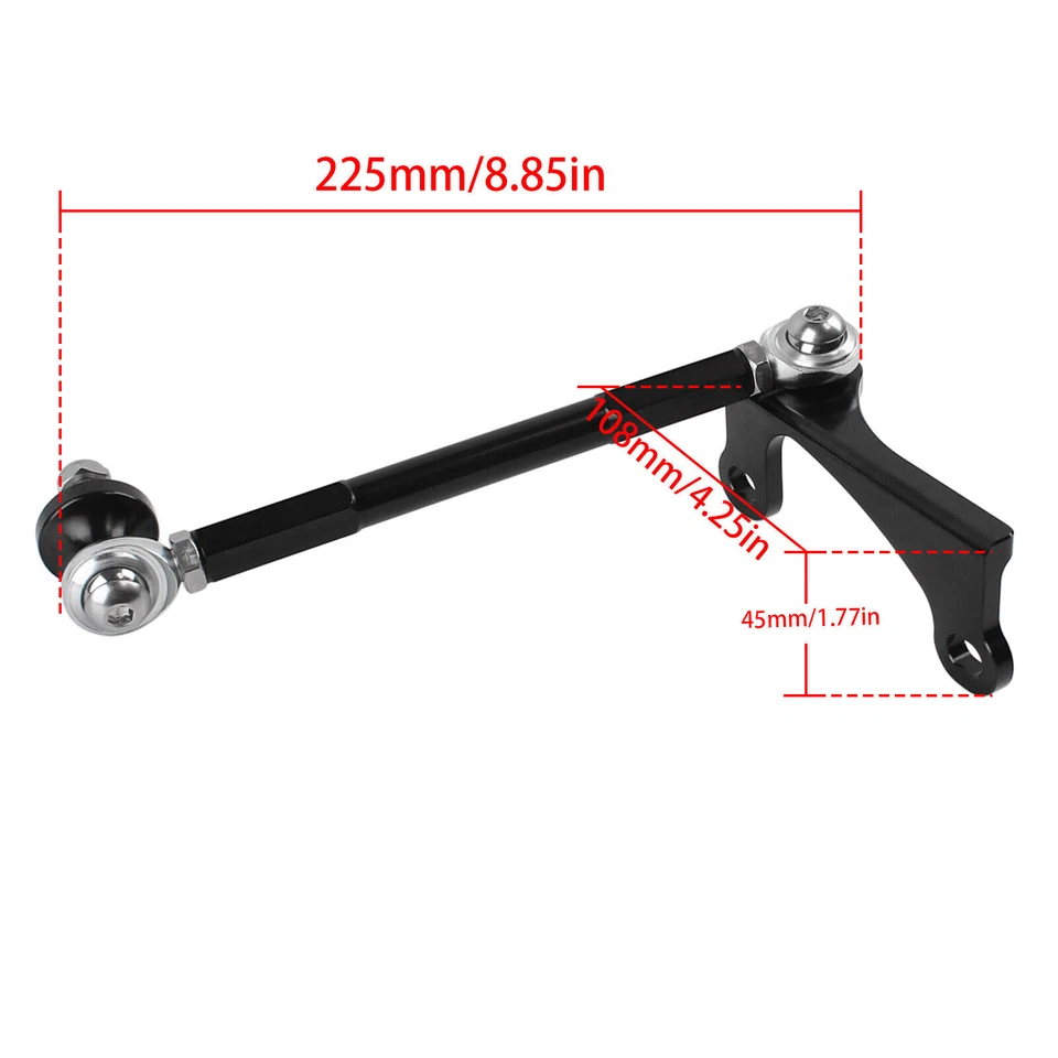 Black Anodized Frame Stabilizer For Harley Touring CVO Electra Glide 2009-2016 - Imagem 2 de 4