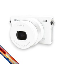 Nikon 1 J4 Mirrorless Compact Digital Camera White 10-30mm F3.5-5.6 Lens Tested