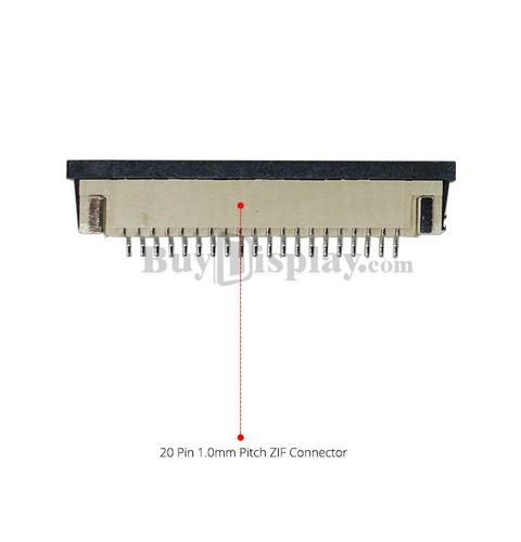 Bar Type 3.4 inch 412x960 IPS TFT LCD Display SPI+RGB Interface - Picture 12 of 14