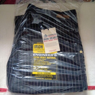 IRON HEART 814 12oz Wabash Engineer Painter Hose Farbe schwarz Größe W30 Herren
