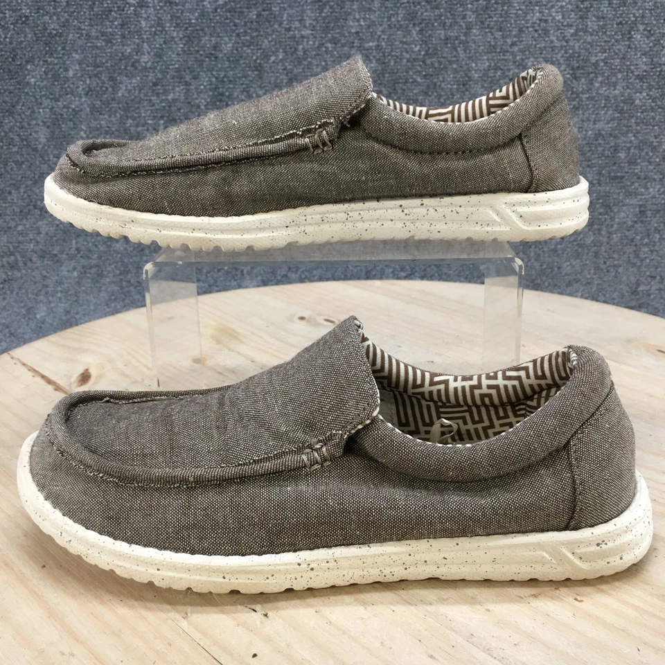 George Zapatos Mujer 8 Informales Cómodos Sin Cordones Playa Mocasín Marrón Tela Sin usar Puntera Foto 2 de 4