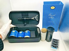 TRAVEL Kit The Art Of Shaving Lavendel Pinsel Seife Bart Rasierer Mach 3