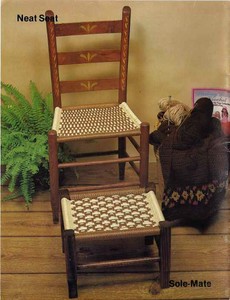 Weaving FURNITURE Cording CHAIR BOTTOMS Folding Chair Repair PATTERNS