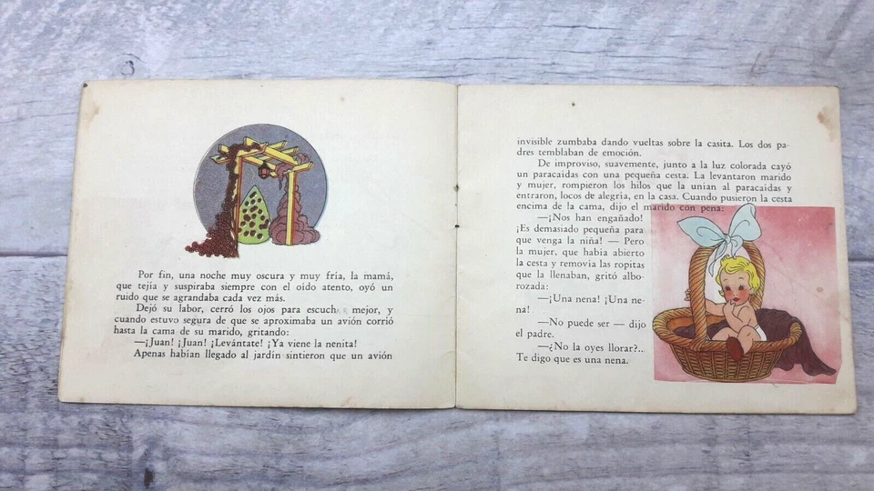 Lot 2 Vtg 1940s Constancio C. Vigil Mini Children's Books Fairy Tales Argentina - Image 2 of 4
