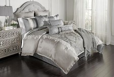 Riverbrook Home Elegant Collection Comforter Set, King, Kacee - Platinum, 12-...