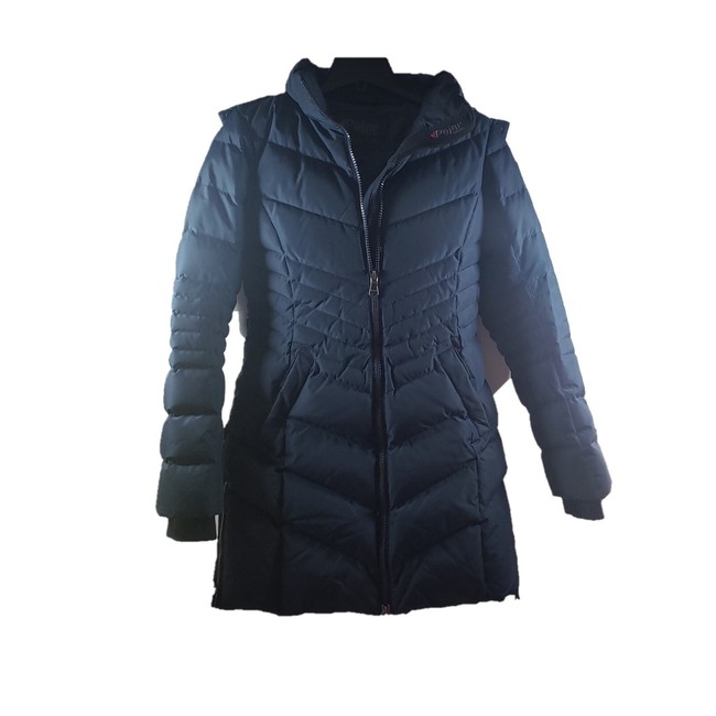 Pajar Canada Long Down Puffer Coat - Navy Blue - Size Small