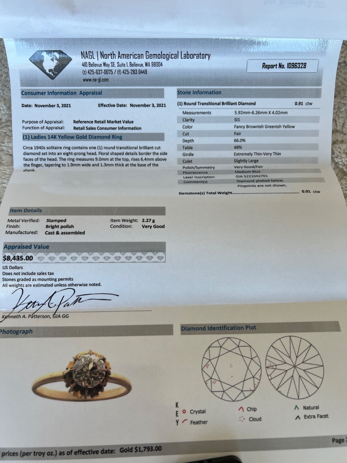 antique wedding ring - image 2