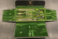 Vintage Eugene Dietzgen Co  Drafting Set With Case