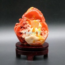 Shoushan Pietra Intaglio Paesaggio Casa Giada Artigianato Regali Decorazione Statuine
