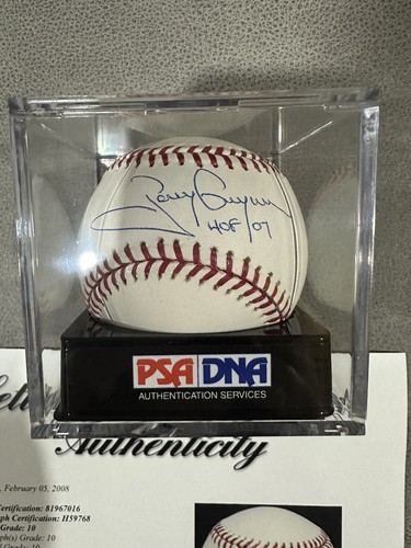 TONY GWYNN Signed Baseball PSA/DNA COA LOA Graded Gem Mint 10 SD PADRES - Picture 2 of 8
