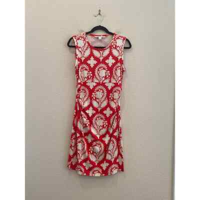 dvf red floral dress $500 Diane von Furstenberg DVF Karin Halo Buds Dress 0 2 NWT GORGEOUS!