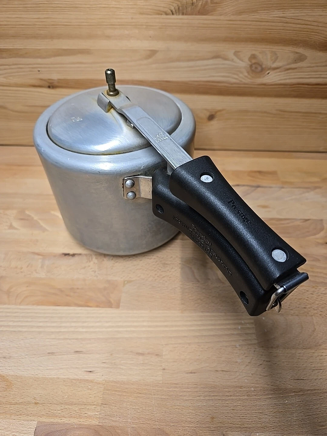 🔥 Vintage Pressure Cooker TTK Prestige 3 Liter Brushed Aluminum
