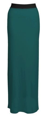 Ladies Women Skirt Gypsy Long Jersey Bodycon Maxi Dress Skirt Size 8-26 - Picture 11 of 15
