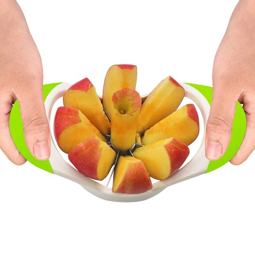 Apple Slicer Corer Cutter 8 & 12 Wedges Slice Blades Stainless Steel Ultra Sharp - Picture 3 of 6