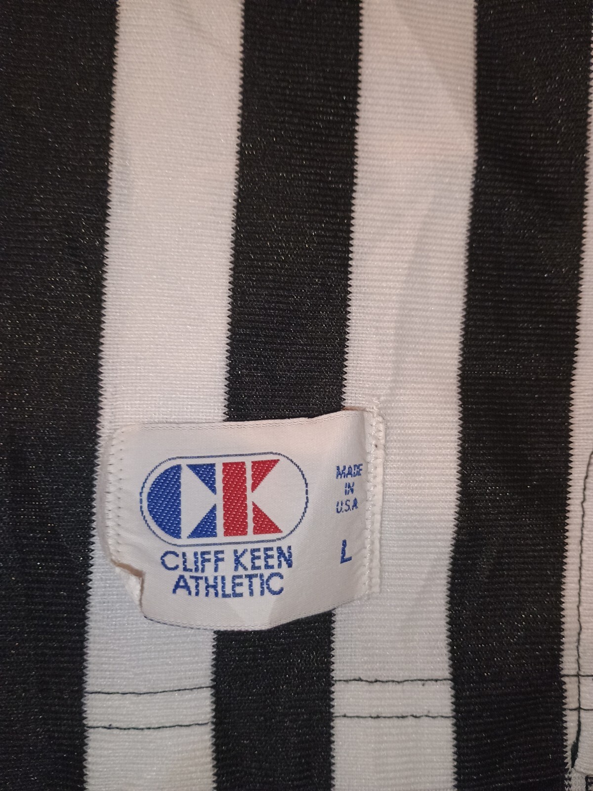 Camicia Cliff Keen bianca e nera ref con toppa