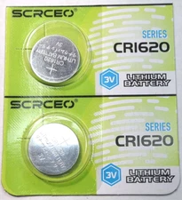 2 PACK CR1620 3v LITHIUM BATTERY ECR160 DL1620 SBT17 (EXP 12/29) FREE SHIPPING