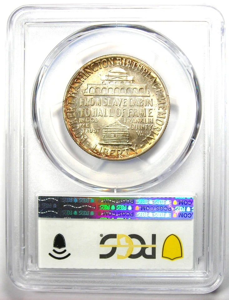 1946 BTW Booker T Washington Half Dollar 50C Coin - PCGS MS67 - $500 Value - Image 3 of 4