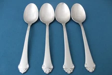 4 Place Oval Soup Spoons Oneida PRINCETON 18/10 Stainless LIGHT USE China 7"