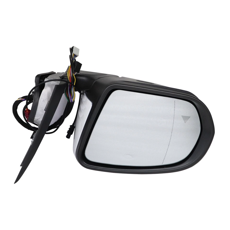 ESPEJO ESPEJO LATERAL IZQUIERDO BLANCO PUNTO CIEGO SE ADAPTA A MERCEDES C250 C300 C350 C63 EE. UU. Foto 4 de 4