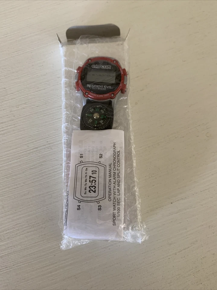 Resident Evil Outbreak EB Promo Reloj Brújula TOTALMENTE NUEVO Capcom PS2 PlayStation 2 Foto 4 de 4
