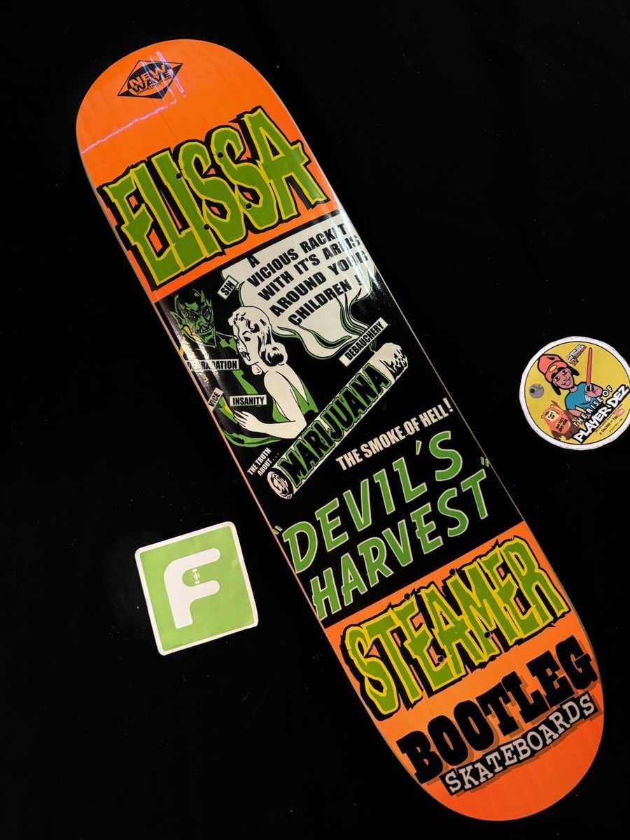 SUPER RARE Elissa Steamer 2001 Bootleg Skateboard Deck New