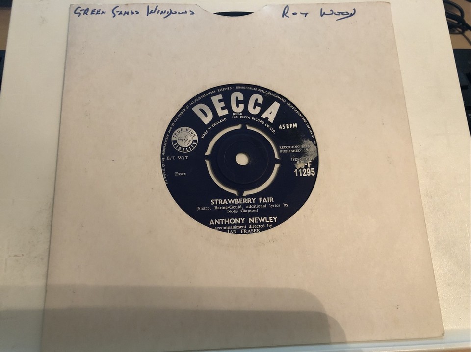 Anthony Newley Strawberry Fair 7" Vinyl Single Record eBay