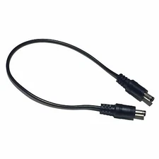 2.1mm x 5.5mm Coaxial DC 12VDC 12V 9V Power Adapter Male to Male 12" patch cable