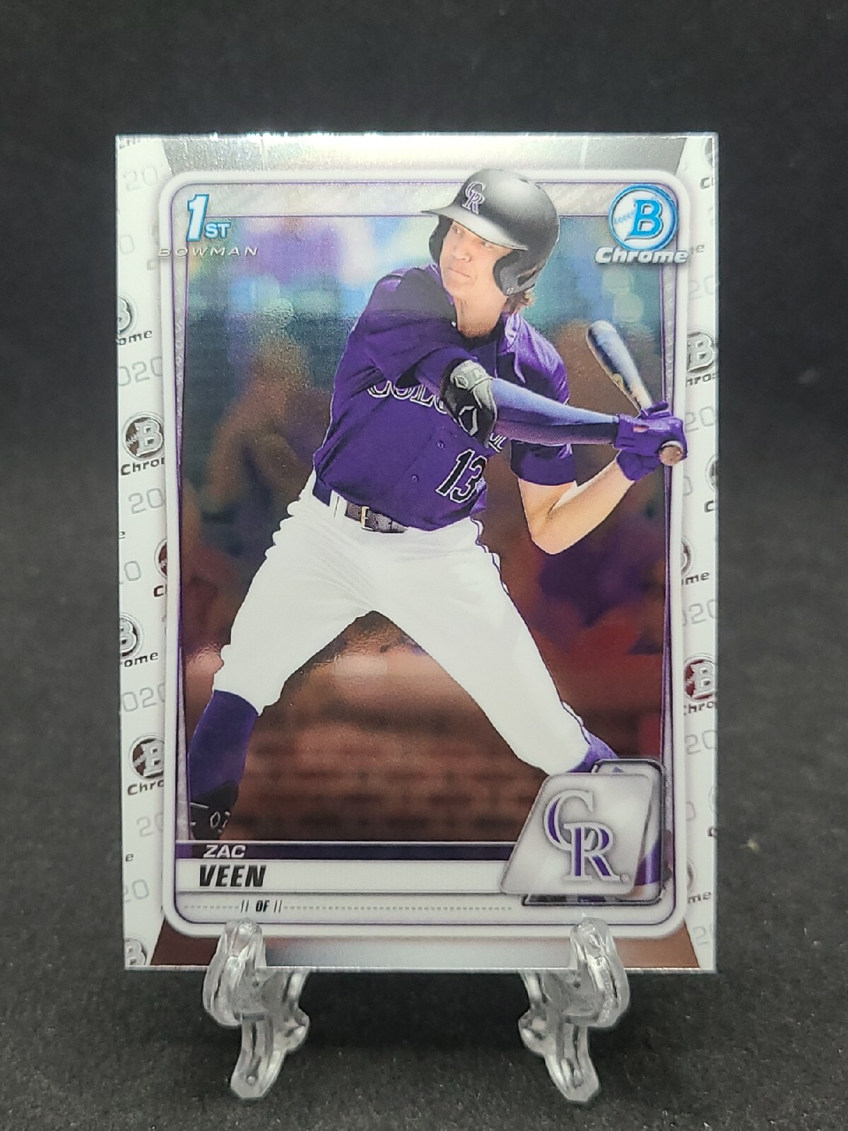 2020 Bowman Draft Zac Veen 1st Bowman Chrome Base Colorado Rockies