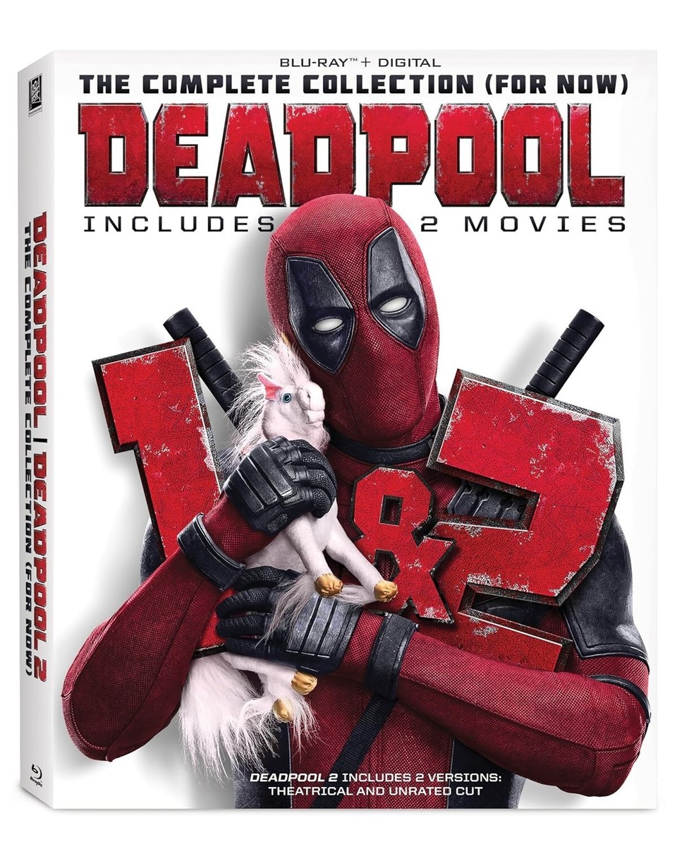 Marvel Deadpool 1 & 2 Complete Collection Blu Ray Ryan