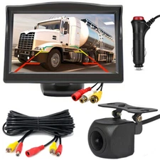 5" AHD Car Monitor Starlight Night Vision Parking Backup Rear View Camera System