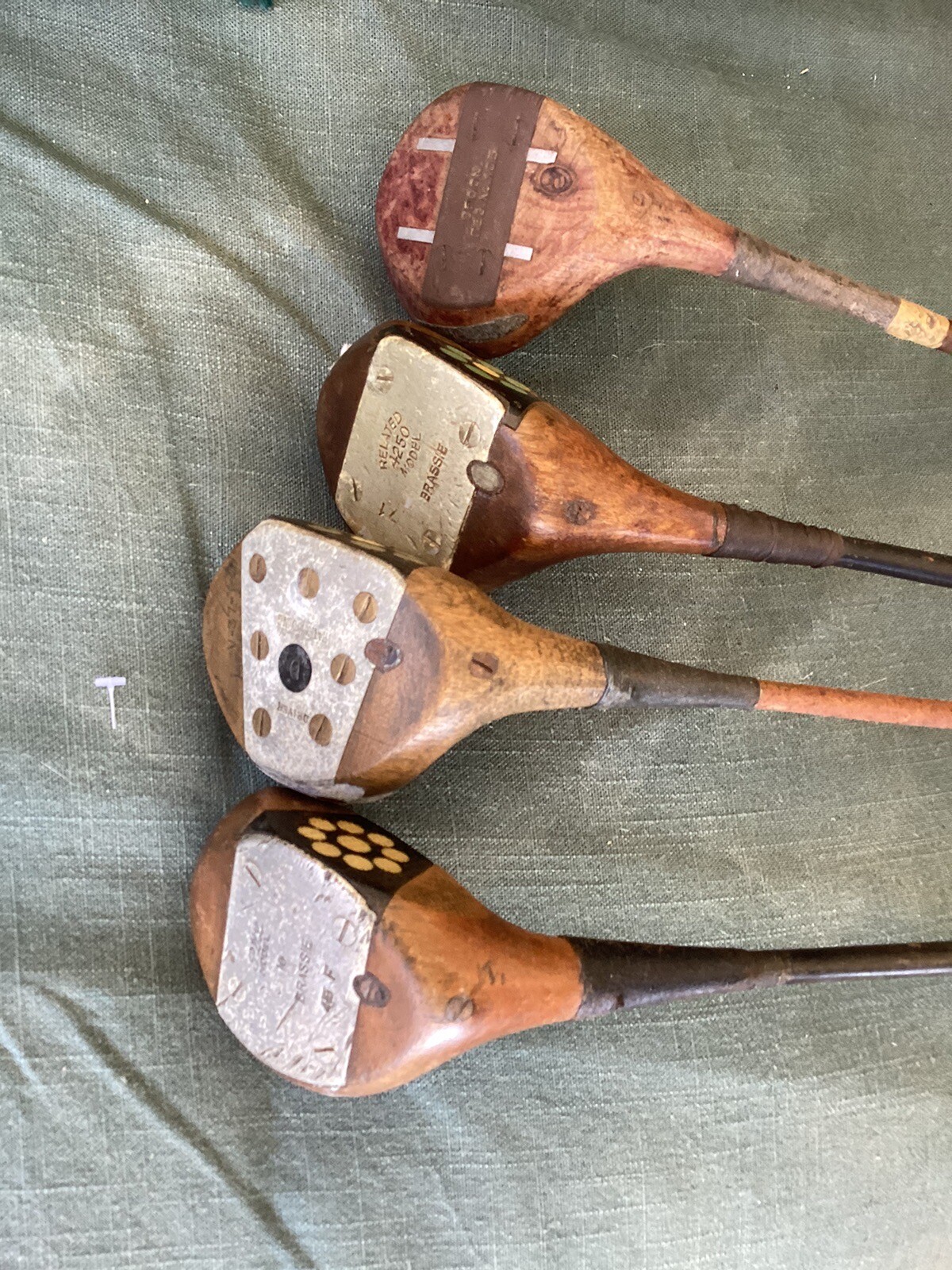 Antique Fancy Face Woods Golf Clubs eBay