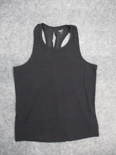 Old Navy Active Womens Tank Top Large Black Heather Sleeveless Light Activewear