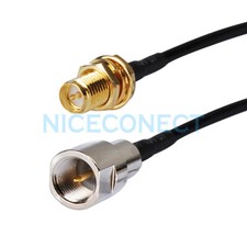 FME Male to RP-SMA Female Jack Male Pin RF Pigtail Coaxial Cable RG174 20cm
