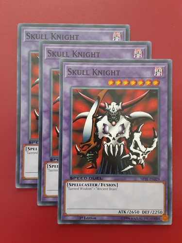 Yugioh Set Skull Knight Ancient Brain Tainted Wisdom Fusion Polymerization NM - Picture 2 of 5
