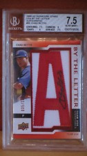 2009 UD USA By The Letters Chad Bettis Auto Card BGS 7.5 Auto10.