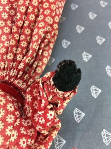 9 - G3 Old Grandma Folk Walnut Doll Vintage - Picture 12 of 13