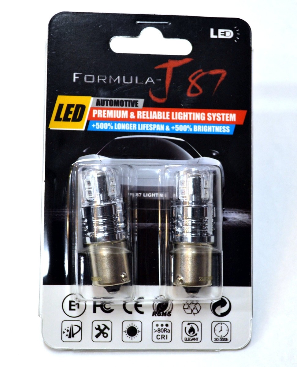 LED 15W 1156 Red Two Bulbs Light High Mount Stop 3rd Brake