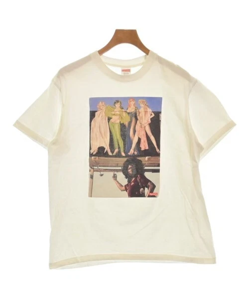T shirt Supreme / coupé et cousu blanc M 2200510691080