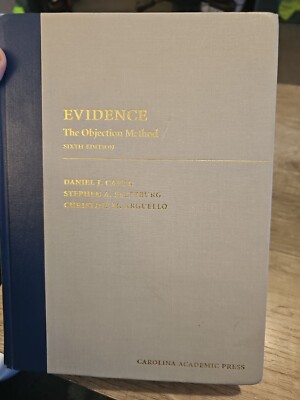 Evidence: The Objection Method- Hardcover, by Capra Daniel; Saltzburg 