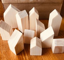 Wooden house in a box. Sample Box.