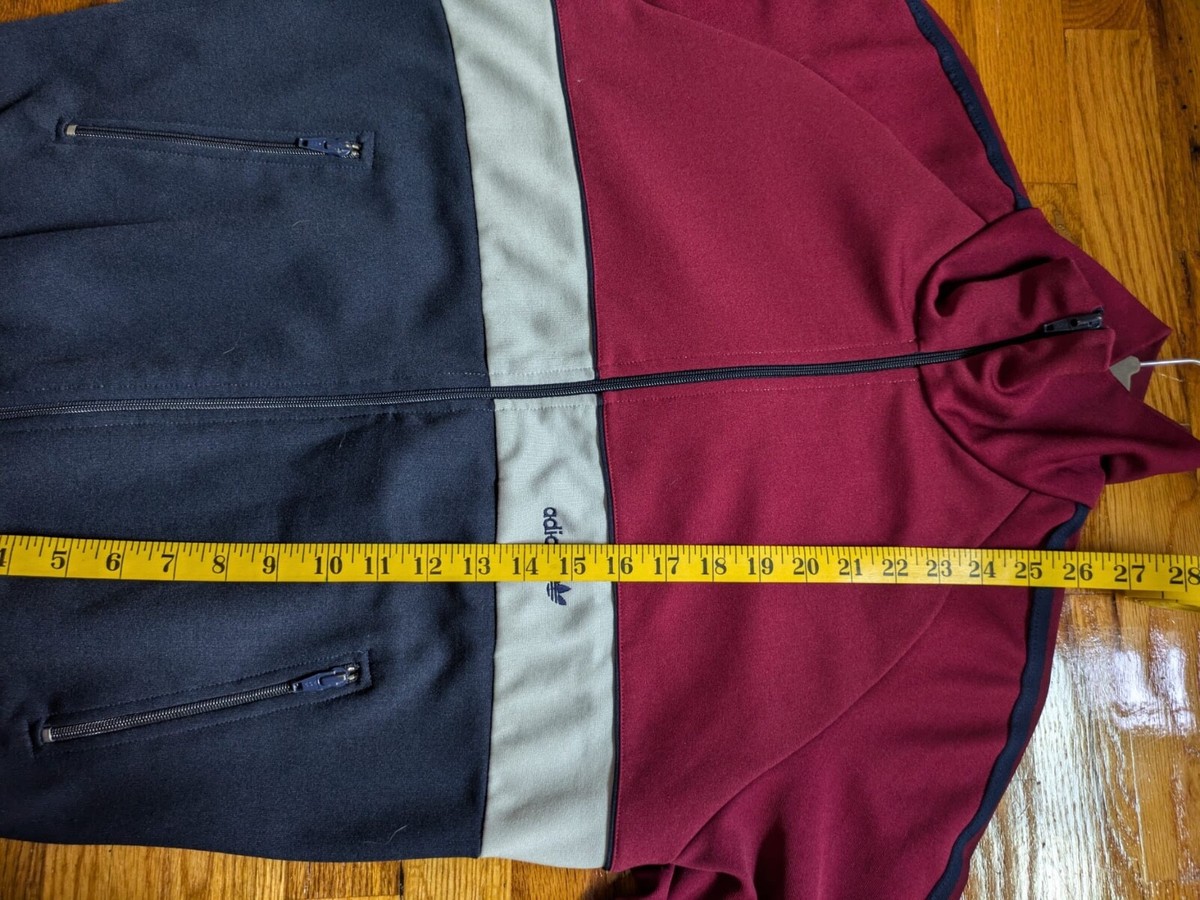 VINTAGE 80'S 90'S ADIDAS TRACK JACKET. RED, BLUE AND WHITE VINTAGE 80'S 90'S ADIDAS TRACK JACKET. RED, BLUE AND WHITE