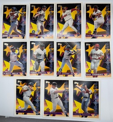 1996 Topps Baseball Star Power Set of 11 Griffey Ripken Thomas Rodriquez + more