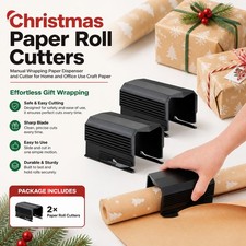 Manual Wrapping Paper Dispenser and Cutter fits Home and Office Use Craft Paper