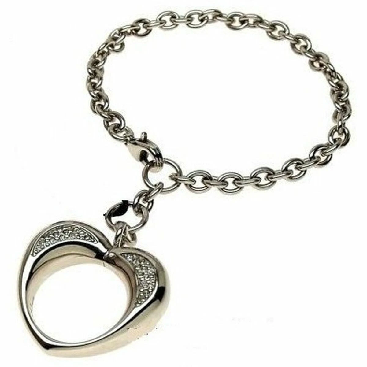 Bracciale Breil Kilos Of Love In Acciaio Per Donna – Catena Sottile Con Cuoricini Personalizzati, Lunghezza Regolabile 15-21 Cm