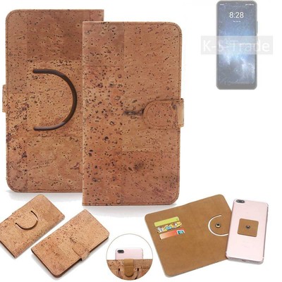 Wallet case für Sharp Rouvo V Kork Schutz Hülle Walletcase Cover Tasche