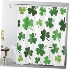 Happy St.Patrick's Day Shower Curtain Set Green Lucky 60"W x 72"L Pack of 1 
