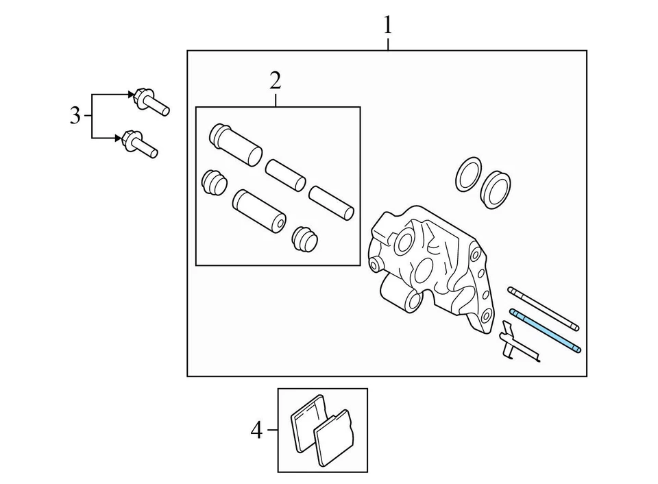 2011-2012 2014-2015 AUDI R8 - Pinça de freio de estacionamento de emergência direita 420615408K - Imagem 4 de 4